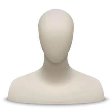 Mannequin bust and head Illustrazione stock