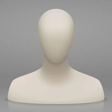Mannequin bust and head Stock Illustration