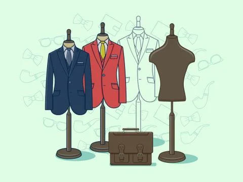 Mannequin for clothes Stock Illustration