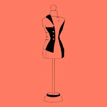 Mannequin for clothes Stock Illustration