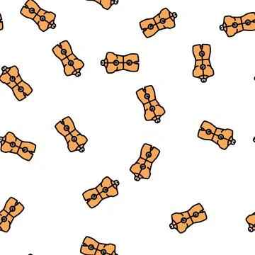Mannequin equipment vector seamless pattern 库存插图