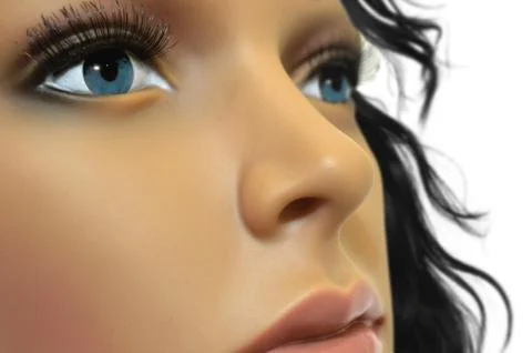 Mannequin face close up Stock Photos