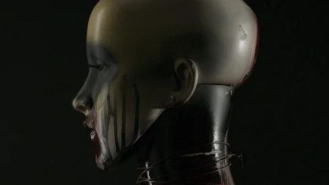 Mannequin face Stock Footage 127185493