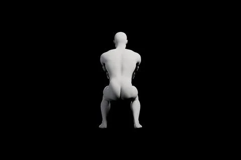 Mannequin figure model back view studio lighting 스톡 일러스트