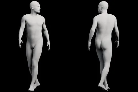 Mannequin figure model grid black background Stock Illustration