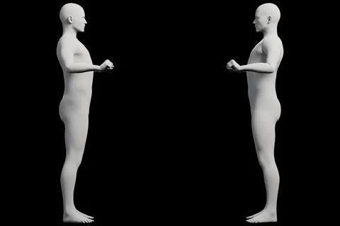 Mannequin figure model grid studio Ilustração Stock