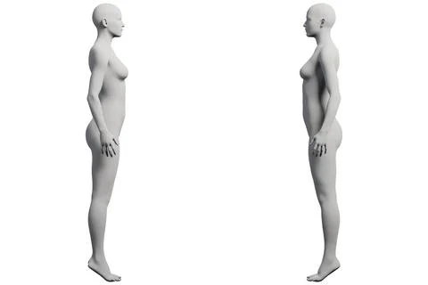 Mannequin figure model grid white background Ilustração Stock