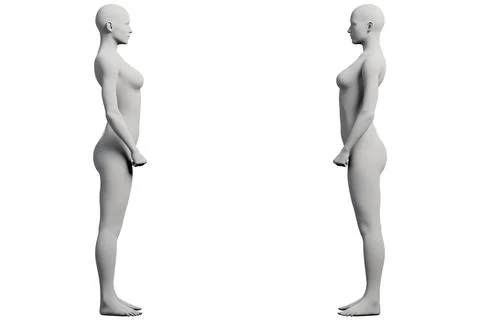 Mannequin figure model grid white background Ilustração Stock