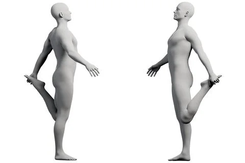 Mannequin figure model standing grid Stock Illustration