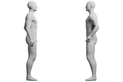 Mannequin figure model in studio grid Ilustração Stock