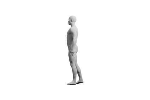 Mannequin figure model in studio Stock Illustration