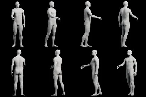 Mannequin figure model in studio Stock Illustration