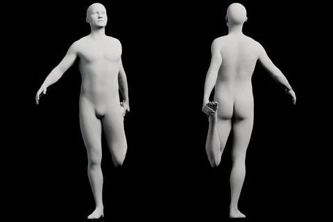 Mannequin figure model in studio Stock Illustration