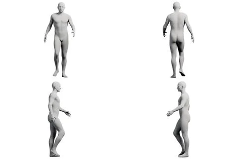 Mannequin figure model in studio Stock Illustration