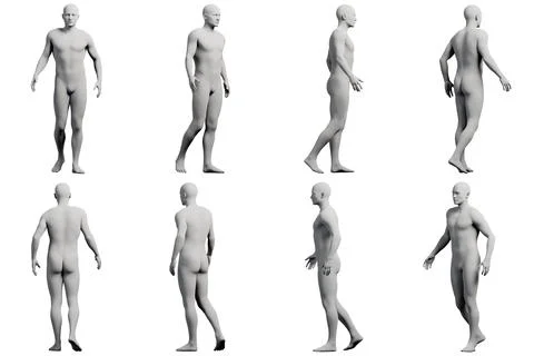 Mannequin figure model in studio Stock Illustration