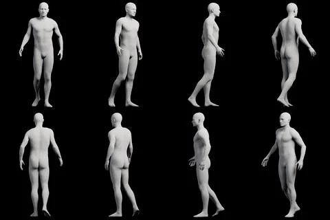 Mannequin figure model in studio Stock Illustration