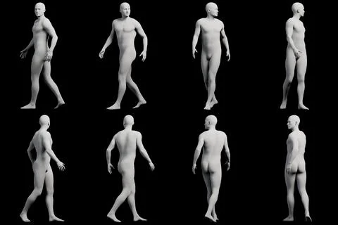 Mannequin figure model in studio Stock Illustration