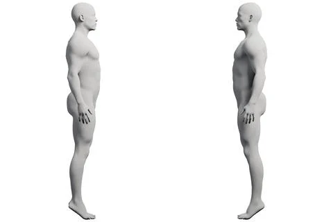 Mannequin figure model in studio Stockillustratie
