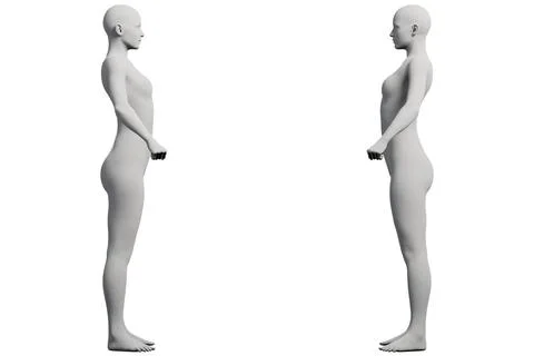 Mannequin figure model in studio Stockillustratie