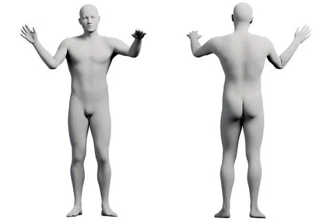 Mannequin figure model in studio pose Stock Illustration