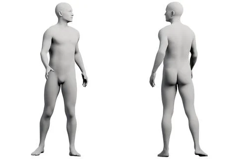 Mannequin figure model in studio setting Stock Illustration