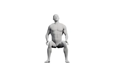 Mannequin figure standing front view studio lighting Stock Illustration
