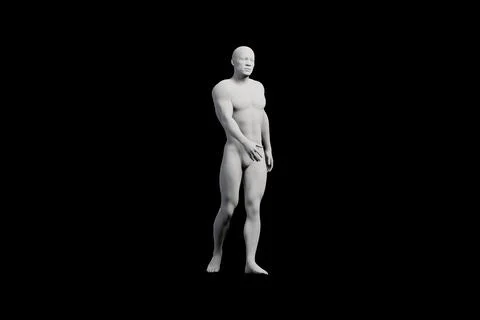 Mannequin figure standing in front view against black background Illustrazione stock