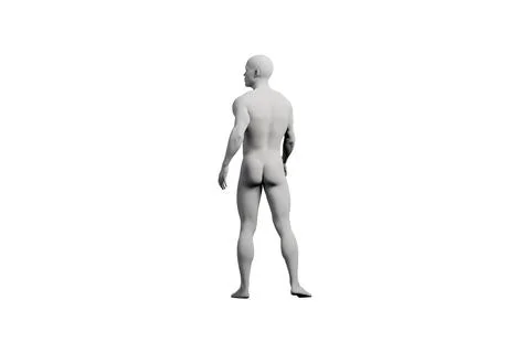Mannequin figure standing side view 스톡 일러스트