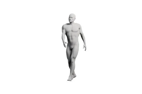 Mannequin figure standing in studio with white background Illustrazione stock