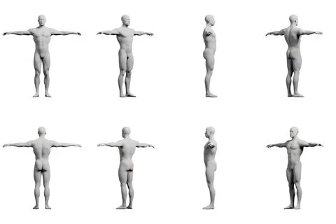 Mannequin figure in studio grid Stock Illustration