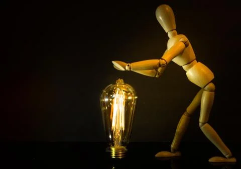 MANNEQUIN FINDING  LIGHT Stock Photos