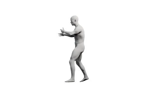 Mannequin gesturing confidently in studio Stock Illustration