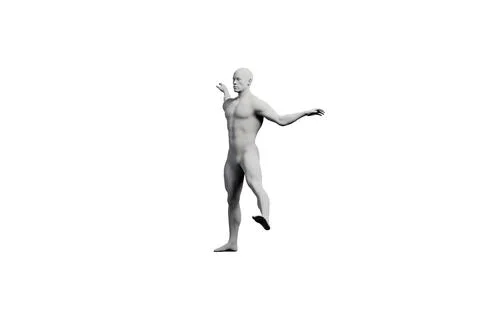 Mannequin gesturing confidently in studio Stock Illustration
