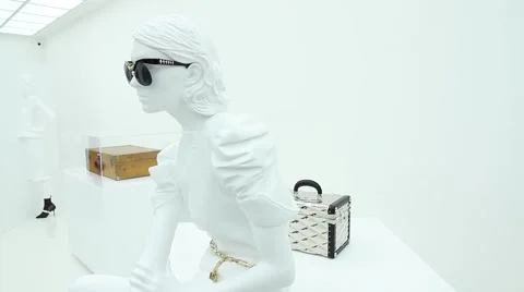 Mannequin with glasses. Video stock 62063757