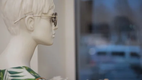 Mannequin with glasses Stock Footage 104678649