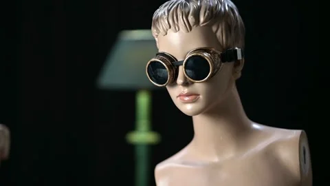 Mannequin With Googles Stock Footage 171827072
