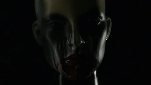 Mannequin head turn Stock Footage 127181531