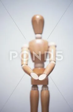 Mannequin holding out empty hands Stock Photos