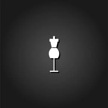 Mannequin icon flat. Stock Illustration