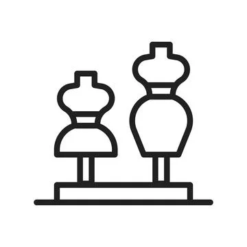 Mannequin Icon Image. Stock Illustration