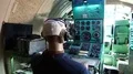 Mannequin inside educational training aircraft of Soviet Union HD Footage