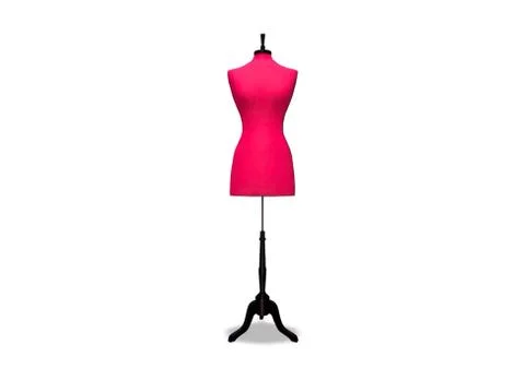 Mannequin in pink Stock Illustration