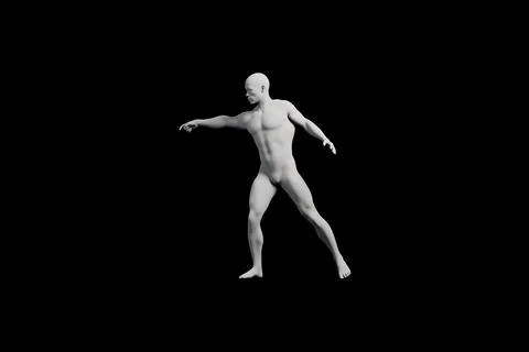 Mannequin reaching out confident pose Stock Illustration