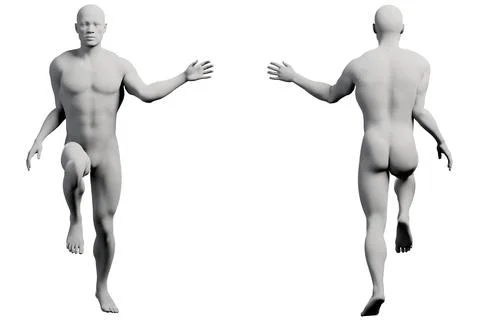 Mannequin reaching out in studio Stock Illustration