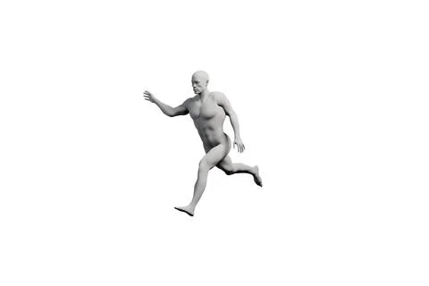 Mannequin reaching out in white studio Stock Illustration