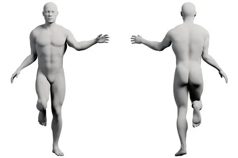Mannequin reaching out in white studio Stock Illustration