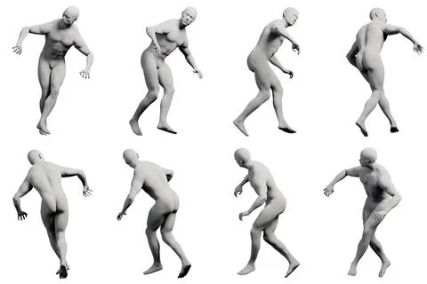 Mannequin running??????? Stock Illustration