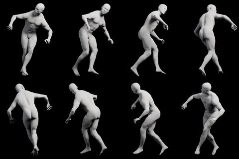 Mannequin running??????? Stock Illustration