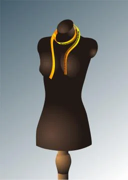Mannequin for sewing Stock Illustration