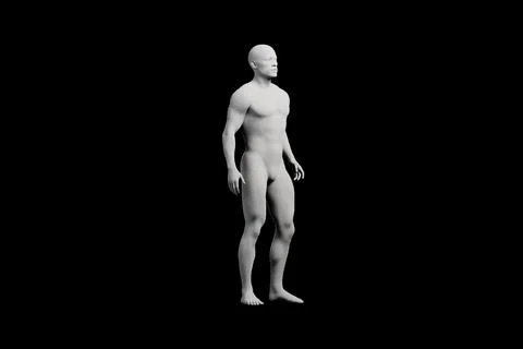 Mannequin standing front three-quarter view Illustrazione stock